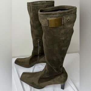 Franco Sarto Women's Khaki and Brown Boots Sz 10